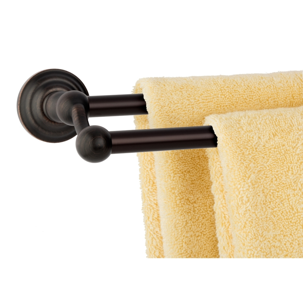 Dynasty Hardware 3816-ORB Palisades 24" Double Towel Bar Oil Rubbed Bronze