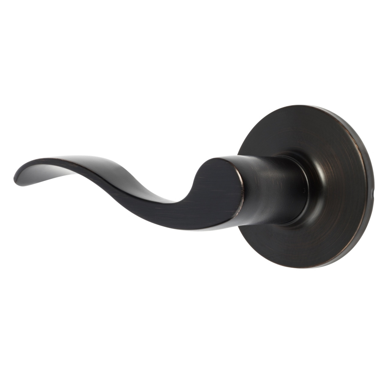 Dynasty Hardware HER-78-12P-LH Heritage Individual Dummy Door Lever Aged  Oil Rubbed Bronze, Left Hand