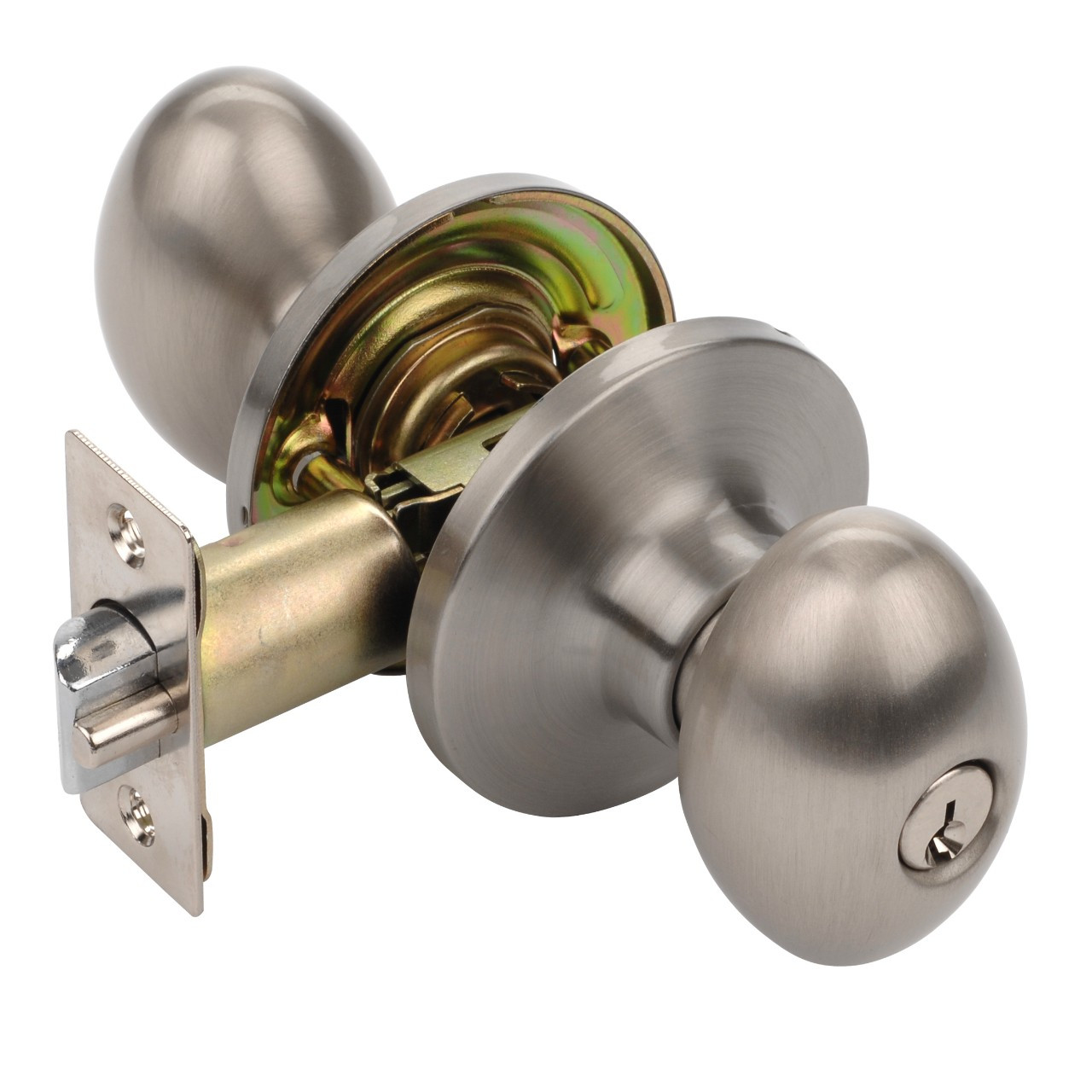 Dynasty Hardware Aspen Keyed Entry Set Satin Nickel - Dynasty Hardware