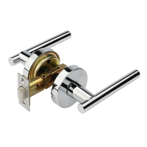 Dynasty Hardware MAN-82-US26, Manhattan Lever Passage Set, Polished Chrome