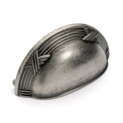 Dynasty Hardware P-3455-AN Ribbon & Reed Cabinet Bin Pull Antique Nickel Dynasty Hardware P-3455-AN Ribbon & Reed Cabinet Bin Pull Antique Nickel