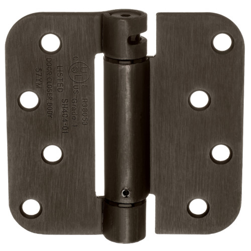 Dynasty Hardware 4" x 4" Mortise Spring Hinge with 5/8" Radius Corners, Oil Rubbed Bronze - Pack Of 2 Hinges Dynasty Hardware 4" x 4" Mortise Spring Hinge with 5/8" Radius Corners, Oil Rubbed Bronze - Pack Of 2 Hinges