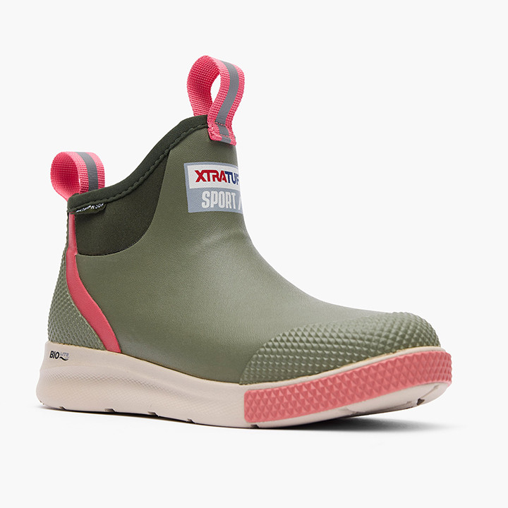 Women's IN Ankle Deck Boot Sport Olive Coastal Outfitters