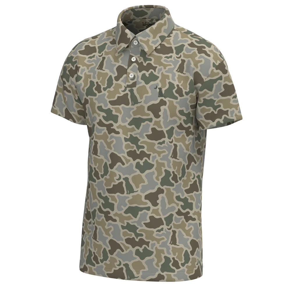Dirty Myrtle Polo – Sand Dog & Moon Camo | Local Boy Outfitters