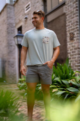 S/S Heather Blend Crew