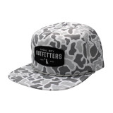 Perforated Flat Brim Leather Patch Hat