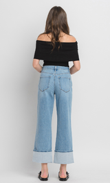Super HR Cuffed Baggy Straight Jeans