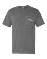 Elephant on Grey SS Pocket Tee