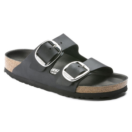 靴 BIRKENSTOCK Arizona Big Buckle Oiled Arizona Big Buckle Oiled Leather - Black - Regular/Wide - Coastal