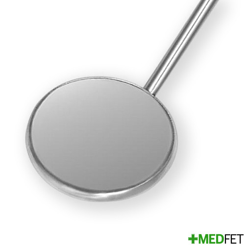 12-Pack Premium Dental Mouth Mirror Heads #5 With Free Handle - Dental Office Supply