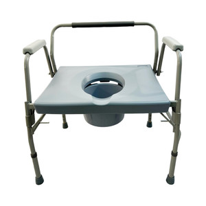 Dalton Medical-Heavy Duty 3-IN-1 height adjustable extra wide drop arm commode, weight limit:500 lbs. COM-DA500HD-1