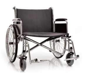26" Bariatric Extra wide wheelchair with detachable desk arms ,Weight Limit 500 lbs