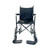 Light Weight Transporter Wheelchair with fixed full-length arms, swing-away detachable foot rests, adjustable toggle wheel locks, Weight limit: 220 lbs