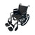 eChair - 20" Standard wheelchair with detachable arm,20X16" seat, foot rests, weight limit: 250lbs