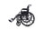 eLite-18" Lightweight wheelchair with legrests & anti-tippers, adjustable height arm, Weight limit:250lbs