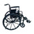 18" Heigh strength lightweight wheelchair with adjustable height arm, swing back arm, footrests , anti-tippers ,Weight limit:250lbs