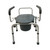 Dalton Medical- Drop Arm, height adjustable steel commode, weight limit:300 LBS. COM-DA300-2-1