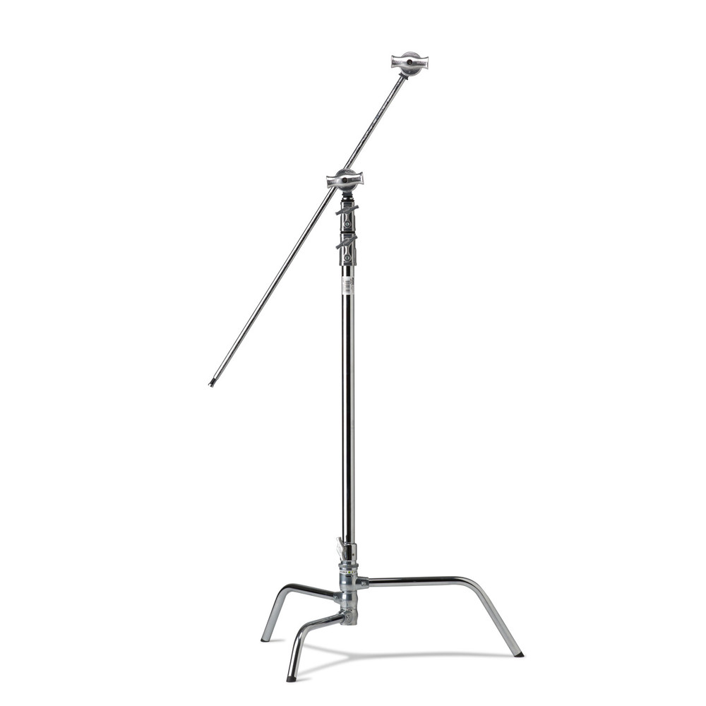 Kupo 40in Master C-Stand with Turtle Base Kit (Stand 2.5in Grip Head & 40in Grip Arm with Hex Stud) - Silver