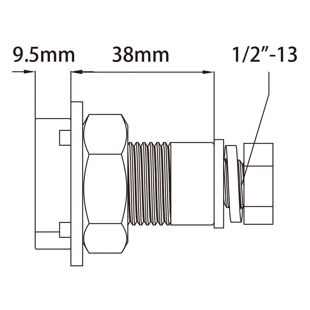 Kupo Strut Channel Adapter with 1/2in-13 Nut & Bolt