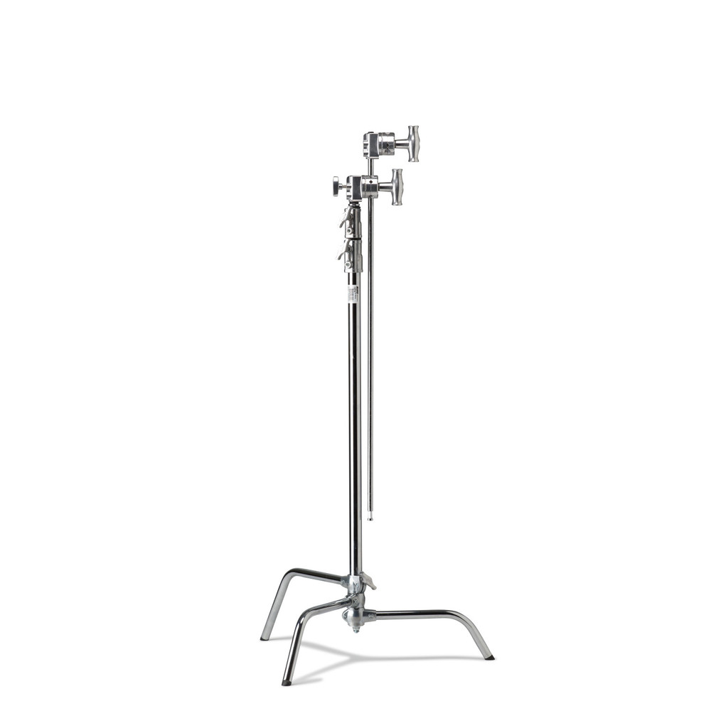 Kupo 40in Master C-Stand with Sliding Leg Kit (Stand 2.5in Grip Head & 40in Grip Arm with Hex Stud) - Silver (Open Box)