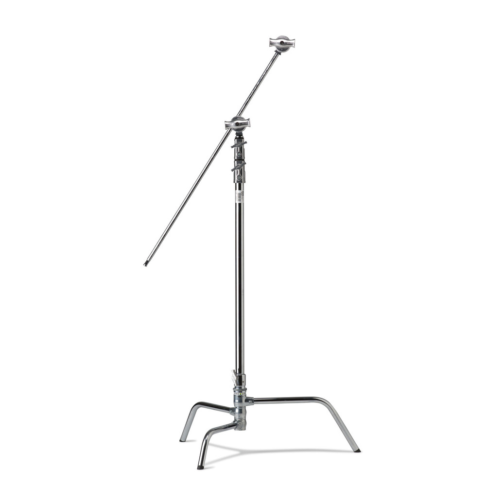 Kupo 40in Master C-Stand with Turtle Base Kit (Stand 2.5in Grip Head & 40in Grip Arm with Hex Stud) - Silver (Open Box)