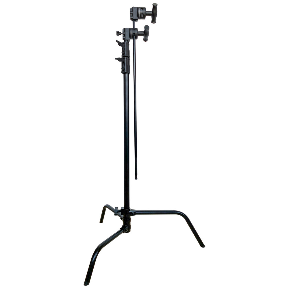 Kupo 40In Master C-Stand With Sliding Leg Kit & Quick-Release System (Stand With 2.5In Grip Head & 40In Grip Arm With Hex Stud)  - Black