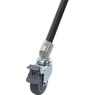 SYTP zwart afdekkap wiel 75mm plug vierkant 22mm met rem