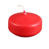 Red Floating Candle Tub Red Floating Candle Tub