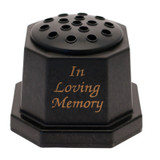 Black In Loving Memory Vase 15cm Black In Loving Memory Vase 15cm
