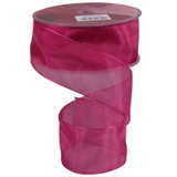 Burgundy Woven Edge Organza 38mm Burgundy Woven Edge Organza 38mm
