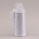 Silver Glitter Tulle 15cm x 23m Silver Glitter Tulle 15cm x 23m