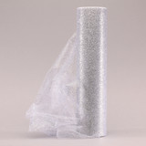 Silver Glitter Tulle 30cm x 23m Silver Glitter Tulle 30cm x 23m
