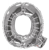 34" Letter Balloon - Q - Silver 34" Letter Balloon - Q - Silver