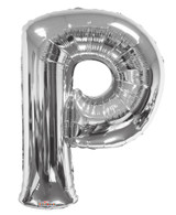 34" Letter Balloon - P - Silver 34" Letter Balloon - P - Silver
