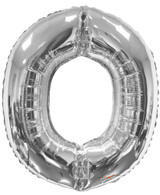 34" Letter Balloon - O - Silver 34" Letter Balloon - O - Silver