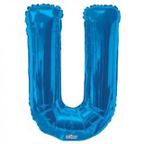 34" Letter Balloon - U - Blue 34" Letter Balloon - U - Blue