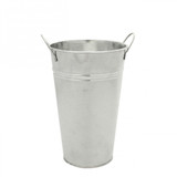 Galvanised Vase 25cm
