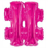 34" Letter Balloon - Hashtag - Pink 34" Letter Balloon - Hashtag - Pink