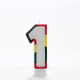Multicoloured Number Candle Age 1 Multicoloured Number Candle Age 1