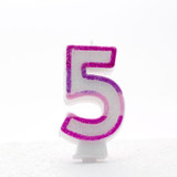 Pink Number 5 Candle Pink Number 5 Candle