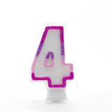 Pink Number 4 Candle Pink Number 4 Candle