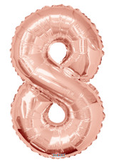 34" Number Balloon - 8 - Rose Gold 34" Number Balloon - 8 - Rose Gold