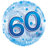 Age 60 Clearview Balloon - Blue (24 inch) Age 60 Clearview Balloon - Blue (24 inch)