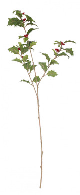 63cm Mixed Green Holly Spray 63cm Mixed Green Holly Spray