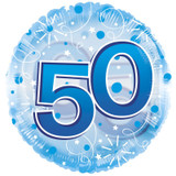 Age 50 Clearview Balloon - Blue (24 inch) Age 50 Clearview Balloon - Blue (24 inch)