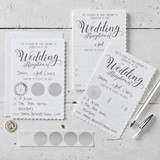 White Scratch The Date Wedding Evening Invitations - Scratch & Reveal White Scratch The Date Wedding Evening Invitations - Scratch & Reveal
