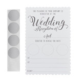 White Scratch The Date Wedding Evening Invitations - Scratch & Reveal White Scratch The Date Wedding Evening Invitations - Scratch & Reveal