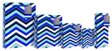 Blue Chevron Bottle Bag Blue Chevron Bottle Bag