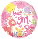 Baby Girl Animals Balloon ( 18 inch) Baby Girl Animals Balloon ( 18 inch)