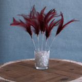 Burgundy Narrow Fluff Feathers (6 Pack) Burgundy Narrow Fluff Feathers (6 Pack)